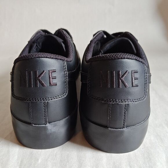 Rare Nike Blazer Low Top Black Leather Skate SB Shoe Men's Size 9 2017 SAMPLE - Picture 6 of 10
